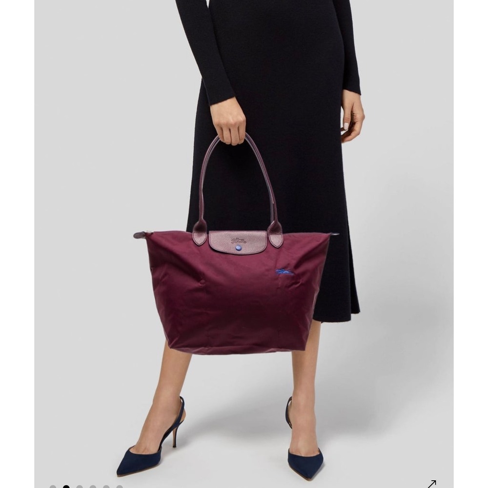 Longchamp Le Pliage Club Large Plum Color